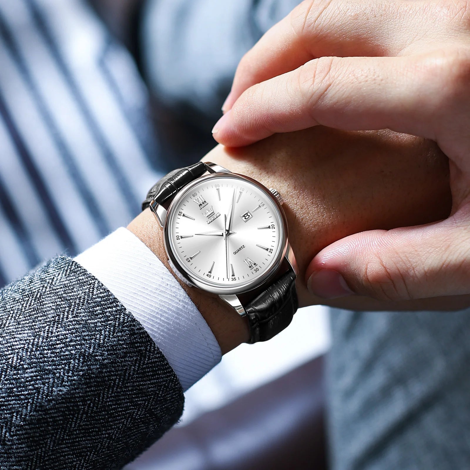 OLEVS - Reloj clasico para hombres